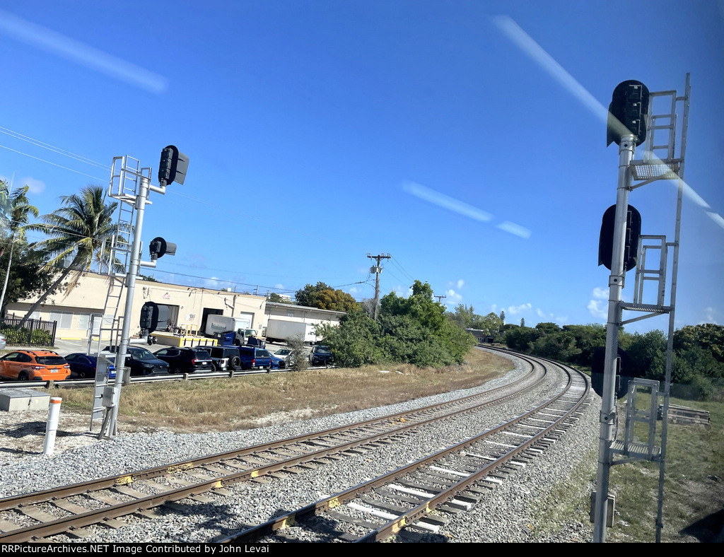 One of the junctions along the route to Miami Central